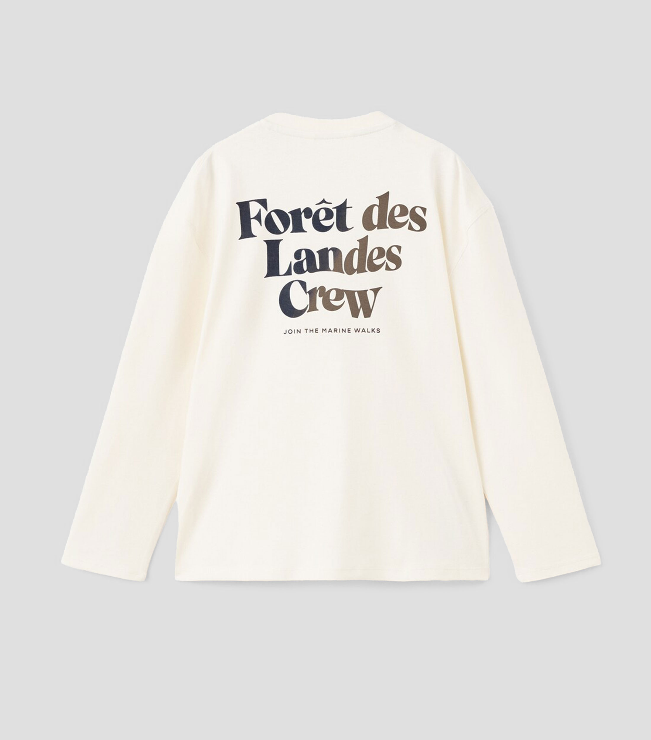 Playera cuello redondo manga larga estampada Niño